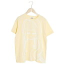 スカラー ScoLar 女の子柄ロールアップTシャツ (イエロー)