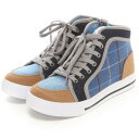 【アウトレット】SHOE・PLAZA セダークレスト オレンジスター CEDAR CREST ORANGESTAR ハイカットカジュアルスニーカー CC-2393 (ブルー)