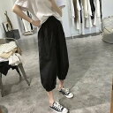 ミニミニストア miniministore サルエルパンツ レディース ハイウエスト (ブラック)