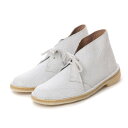 【アウトレット】クラークス Clarks Desert Boot / レディース デザートブーツ(オフホワイト インタレスト スネークレザー)