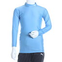 プーマ PUMA ジュニアサッカー長袖インナーシャツ COMPRESSION JR モックネック LS シャツ 920481 ブルー (SAXE-WHITE)