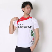 アスレタ ATHLETA サッカープラクティスシャツ マーク対応 AP-0125 ホワイト×レッド （ホワイトR）の画像