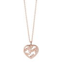 【アウトレット】ゲス GUESS HEART LOGO NECKLACE (ROSE GOLD)