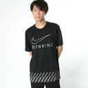 ナイキ NIKE メンズ 陸上/ランニング 半袖Tシャツ DRI-FIT ブレンド ストライプ スウッシュ Tシャツ 831886010