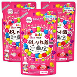 <strong>おしゃれ着</strong>洗剤 <strong>ボールド</strong> 詰め替え 400g ×3個