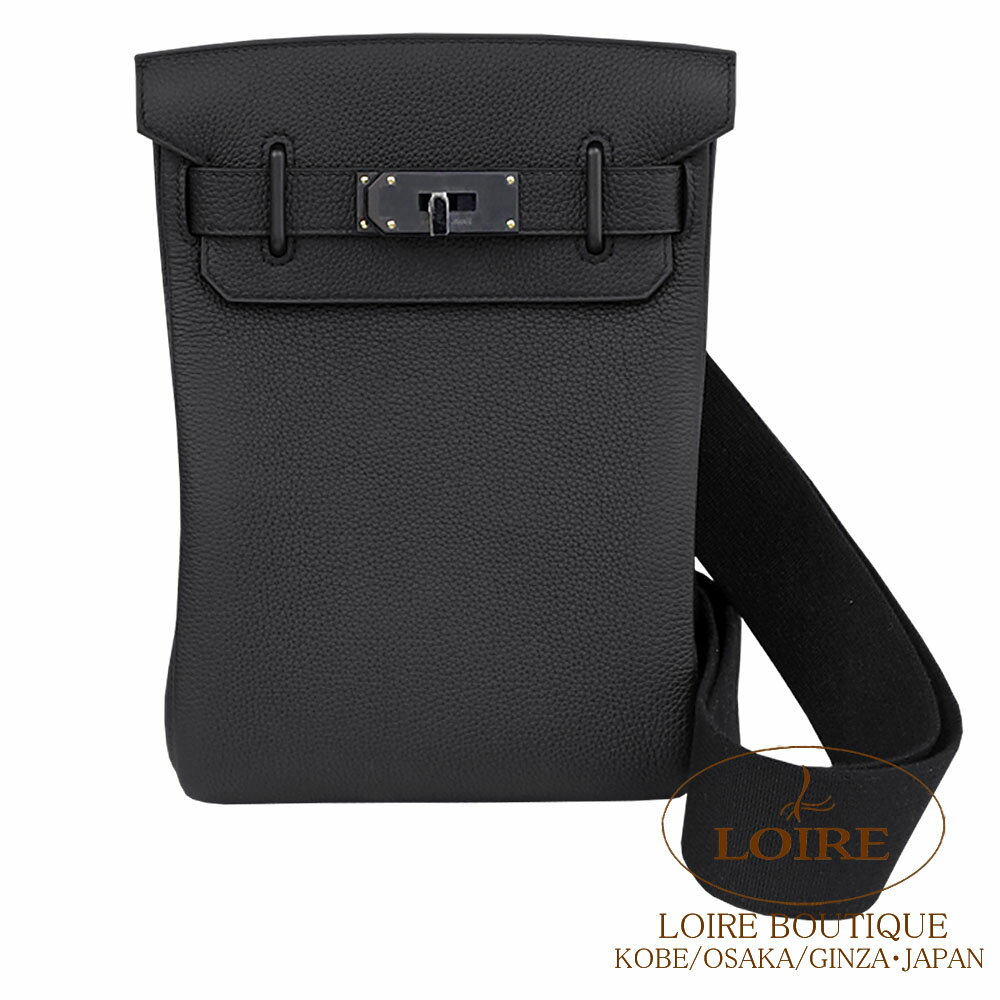 エルメス アッカド PM モノクロームクロ トゴ マットブラック金具 HERMES Hac a Dos PM Monochrome NOIR(89) Togo Matte Black