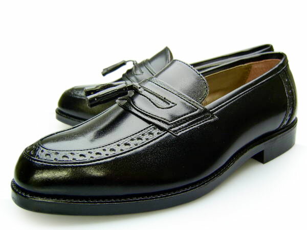 【3足ご購入で9960円対象商品】LUCIANO VALENTINO 265 BLACK（ルシアーノ・ヴァレンチノ）軽量ビジネスシューズ タッセル革靴 紳士靴 ブラック 黒 【RCPsuper1206】