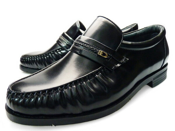 【S】LUCIANO VALENTINO 144ゆったり幅広 5E　軽量 メンズ ビジネスシューズルシアーノ・ヴァレンチノ スリッポン革靴 紳士靴 撥水加工 ブラック 黒レビューのお約束で防水スプレープレゼント！超軽量で5Eのゆったり幅広ビジネスシューズ。