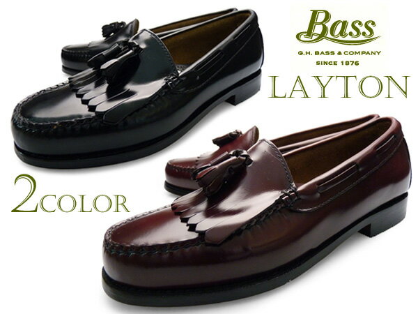 【2P】 G.H.BASS WEEJUNS LAYTON BLACK BURGUNDY バス メンズ...:longp-bc:10001092