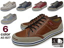 メンズ スニーカー ローカット 軽量 カジュアルシューズ WHITE BROWN NAVY RED BLACK GREY 靴 くつ ブランド AMERICANINO EDWIN AE-827 アメリカニーノ エドウィン 白 茶 紺 赤 黒 灰 敬老の日 ギフト