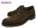 【2P】 BOEMOS (ボエモス) l3-4010 T.MORO メンズ スエード プレーントゥ シューズダークブラウン 本革 イタリア製革靴 紳士靴 【送料無料】 靴 くつ