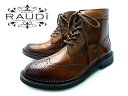 【P】【送料無料】RAUDI （ラウディ） 226COUNTRY BOOTS CAMELメンズ カントリーブーツ キャメルサイドジッパーで脱ぎ履き簡単