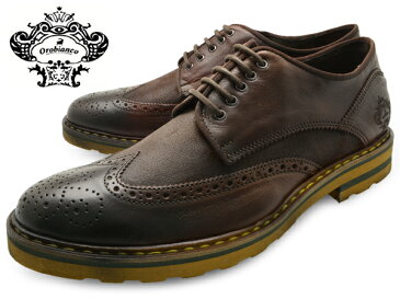 OROBIANCO MENS WINGTIP SHOES BONOLA TESTA DI MORO オロビアンコ ウイングチップシューズ ボノーラ テスタディモーロ ブラウン 茶色 ダークブラウン 濃茶 ウイングチップ イタリア シューズ 靴 送料無料