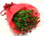 【スプレー咲きの真っ赤なバラ10本を花束にして　カスミソウ入れて】【生花】【花束】【誕生日】【お祝い】【記念日】【フラワーギフト】【バラ】