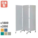 【最大1万円クーポン10/4 20時-10/11 2時】【法人限定】 三つ折パーテーション 三ツ折り衝立 折り畳みついたて 自立パーティション W1800×H2000mm 折りたたみパネル スクリーン 間仕切り 楢-88C LOOKIT オフィス家具 インテリア