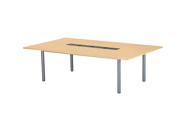 ★新品★ミーティングテーブル シンプル シャープ NFWP-2412ミーティングテーブル　W=2400mm　配線ボックス付　《50％OFF》