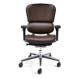 ★新品★エルゴヒューマンチェア革張りヘッドレストなしEEH-LAL