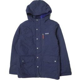 PATAGONIA <strong>パタゴニア</strong> 2014年製 BOYS' INFURNO JACKET ボーイズ・インファーノ・ジャケット 68460 BOY'S L(12) CNY ネイビー シェル 裏ボア <strong>マウンテンパーカー</strong> アウター【中古】【PATAGONIA】