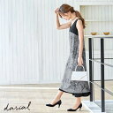 【1000円OFFクーポン配布中】 【送料無料】 ドレス darial 中村朋美 マーブルリバーシブルワンピースドレス 結婚式 二次会 パーティ レディース パーティードレス フォーマル お呼ばれ ワンピース 入学式 入園式 婚活 オケージョン Beaute デイジーストア ノースリーブ