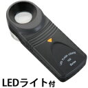 LED付携帯用拡大鏡 LEDフラッシュルーペ 15倍 21mm LEDライト付き 拡大鏡 虫眼鏡 虫眼