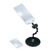 LEDライト付き 拡大鏡 スタンド ルーペ スタンドルーペ 2&3倍 78×150mm 拡大鏡 スタンド式 ルーペ スタンド拡大鏡 スタンド ルーペ 細かい作業に便利。精密作業用,読書用のルーペ