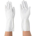 塩化ビニール手袋(裏毛なし) エステー モデルローブNO140ビニールNP薄手 Mホワイト [NO140M-W] 販売単位：1