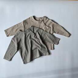 キッズ ベビー 女の子 男の子 長袖 カットソー button border <strong>tee</strong> ボタン ボーダー トップス ユニセックス 可愛い 韓国 風 60cm 66cm 70cm 73cm 80cm 90cm 100cm 海外 輸入 子供服 春 秋 冬 送料無料