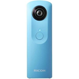 【中古】<strong>リコー</strong> RICOH THETA m15 ブルー 全天球 <strong>360度カメラ</strong> SDカード付き