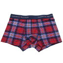 【48時間限定ポイント5倍 8/21 9:59まで】TOMMY HILFIGER トミー ヒルフィガー ボクサーパンツ メンズ 1U87903137 レッドチェック Sサイズ