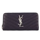 SAINT LAURENT PARIS サンローラン パリ 財布 358094 BOW02 4147 DEEP MARINE モノグラム