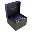 【48時間限定ポイント5倍 8/21 9:59まで】Furbo フルボ ネクタイ&タイバー&カフス&チーフ 4点セット 8437903-3