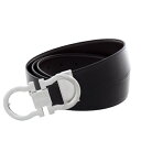 Ferragamo フェラガモ ベルト メンズ 110cm リバーシブル ブラック 679650 0662876