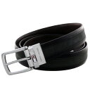 TOMMY HILFIGER トミーヒルフィガー ベルト メンズ リバーシブル ブラック 11TL08X010