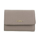 FURLA フルラ 三つ折り財布 レディース バビロン ライトグレー 872820 PR76 SABBIA 【PR76f】