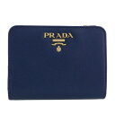 【期間限定ポイント10倍】プラダ 二つ折り財布 レディース PRADA ブルー 1ML018 QWA F0016 BLUETTE