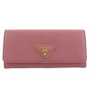 PRADA プラダ 長財布 レディース ピンク 1MH132 3B1V F0025 LOTO