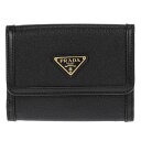 PRADA プラダ 二つ折り財布 レディース ブラック 1MH523 2B16 F0002 NERO