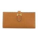HERMES エルメス 長財布 ベアンスフレ ゴールド エプソン