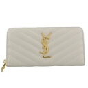 SAINT LAURENT PARIS サンローラン パリ 長財布 レディース ホワイト 358094 BOW01 9207 CREMA SOFT