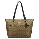 COACH OUTLET コーチ アウトレット トートバッグ シグネチャー カーキ ブラック F79609 IMCBI