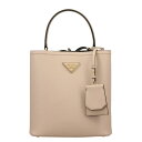 PRADA プラダ ハンドバッグ ベージュ 1BA212 SAFFIANO CUIR CITY CALF F0UDW CIPRIA/NERO