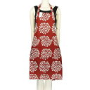 marimekko マリメッコ エプロン レディース レッド 67727 352 red dark blue white