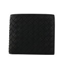 【ポイント5倍 9/25 0:00~48時間限定】BOTTEGA VENETA ボッテガヴェネタ 二つ折り財布 ブラック/ニューライトグレー 193642 V465U 8885