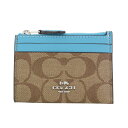 COACH OUTLET コーチ アウトレット コインケース レディース カーキ/アクア 88208 SKHAQ
