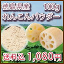 徳島産れんこんパウダー100g 国産 [メール便送料込 国産...