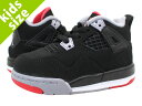 ڥ٥ӡ ۡ8cm-16cmNIKE AIR JORDAN 4 RETRO TD ʥ  硼 4 ȥ TDBLACK/RED