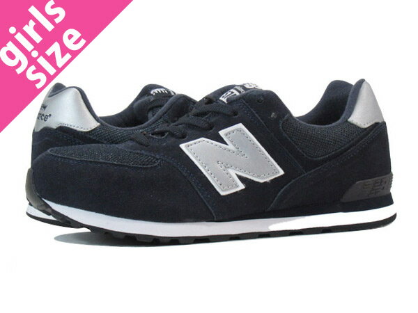 【送料無料】【3月2日再入荷】【大人気の女の子サイズ♪】 NEW BALANCE KL574NSG ニューバランス KL 574 NSG NAVY/SILVER 【紺・ネイビー】【レディース】 【同梱不可商品】【別倉庫からの配送】