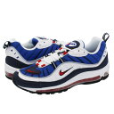 【ビッグ・スモールサイズ】 NIKE AIR MAX 98 【GUNDAM】 ナイキ エア マックス 98 WHITE/UNIVERSITY RED/OBSIDIAN/METALLIC SILVER 640744-100