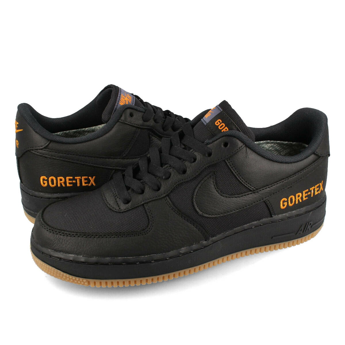 15時迄のご注文で即日発送可 NIKE AIR FORCE 1 GTX ナイキ エア フォース 1 <strong>ゴアテックス</strong> BLACK/BLACK/LIGHT CARBON ck2630-001