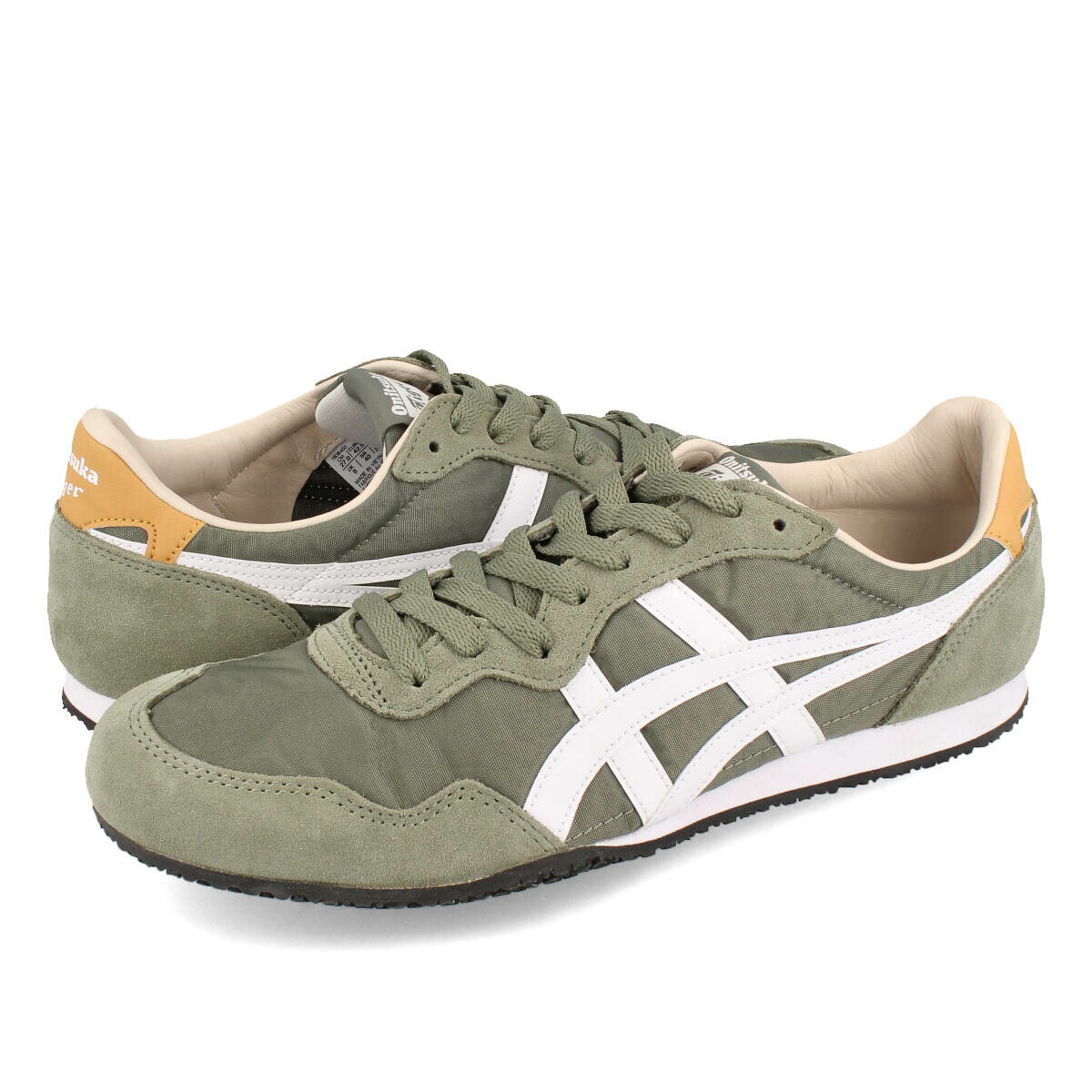 15時迄のご注文で即日発送可 Onitsuka Tiger SERRANO オニツカタイガー <strong>セラーノ</strong> メンズ レディース ローカット BURNT OLIVE/WHITE ブラウン 1183b400-304